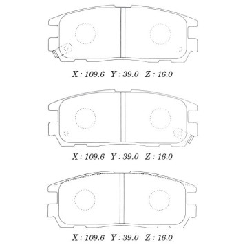 Заменен на H колодки тормозные дисковые задн. ISUZU TROOPER BIGHORN <b>KASHIYAMA D4034M</b>