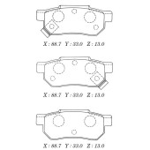 Заменен на H колодки тормозные дисковые <b>KASHIYAMA D5042M</b>