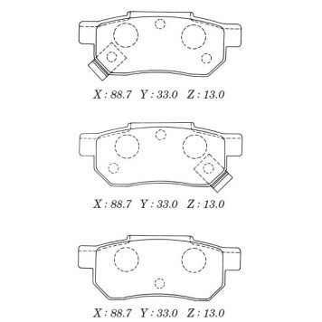 Заменен на H колодки тормозные дисковые <b>KASHIYAMA D5042M</b>