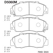 Заменен на H колодки тормозные дисковые пер. HONDA CR-V 99- <b>KASHIYAMA D5060M</b>
