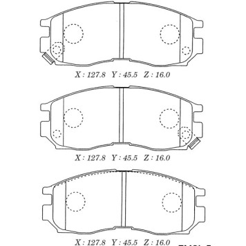 Заменен на H колодки тормозные дисковые <b>KASHIYAMA D6043M</b>