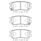 Заменен на H колодки торм. дисковые MITSUBISHI PAJERO II ,L400 94- <b>KASHIYAMA D6054M</b>