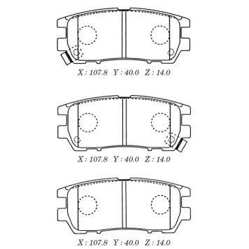 Заменен на H колодки торм. дисковые MITSUBISHI PAJERO II ,L400 94- <b>KASHIYAMA D6054M</b>
