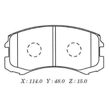 Заменен на H колодки тормозные дисковые <b>KASHIYAMA D6109</b>