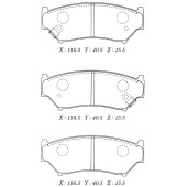Заменен на H колодки тормозные дисковые пер. SUZUKI GRAND VITARA 08- <b>KASHIYAMA D9019M</b>