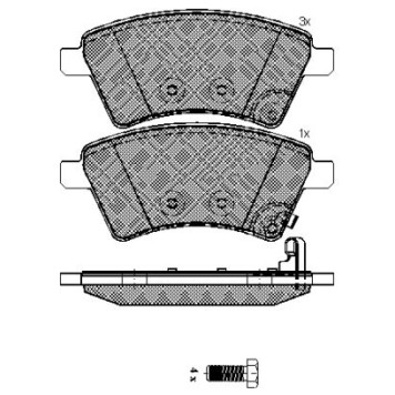 Заменен на H колодки торм. дисковые пер. Suzuki SX4 1.5i,1.6i,1.9DDiS 06- <b>KASHIYAMA D9057M</b>
