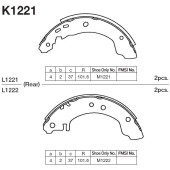 Колодки тормозные барабанные Nissan Primera P10 1.6i,2.0D 90-98 <b>KASHIYAMA K1221</b>