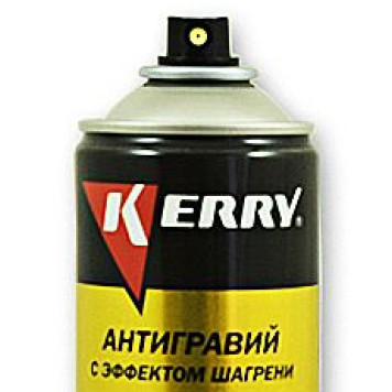 Антигравий-аэрозоль с эффектом шагрени черный (650мл) KERRY KR-971.2-1
