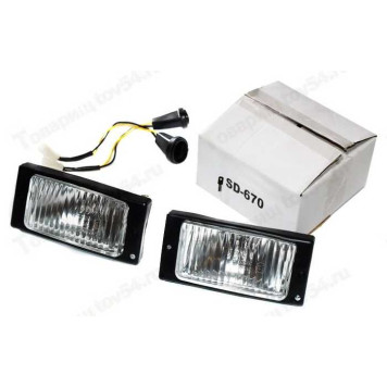 Фара пр-тум ВАЗ 2110-15, 2123 белая (Китай) (к-т) <b>КНР 2110-3743010-15</b>