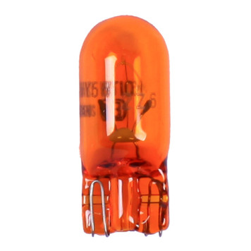 Лампа 12V 5W KOITO 1578A, T10 WY5W без цоколя (евростандарт), оранжевая