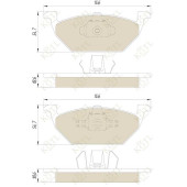 Колодки тормозные дисковые <b>KOTL 1357KT</b>
