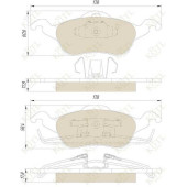 Колодки тормозные FORD FOCUS 98>05 передние <b>KOTL 1358KT</b>