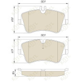 Колодки тормозные дисковые <b>KOTL 1413KT</b>