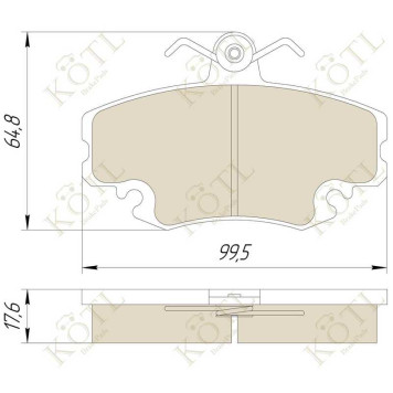 Колодки тормозные дисковые передн MERCEDES-BENZ: M-CLASS 98-05, S-CLASS 98-05, S-CLASS купе 99-06, <b>KOTL 1465KT</b>-1