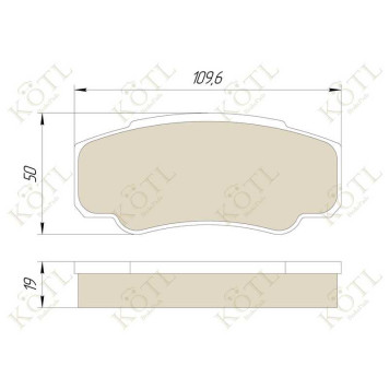 Колодки тормозные CITROEN JUMPERFIAT DUCATOPEUGEOT BOXER (230244) 94- задние <b>KOTL 1521KT</b>-1