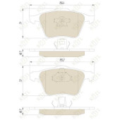 Колодки тормозные S60/V70/S80/XC70/XC90 98- передние <b>KOTL 1576KT</b>