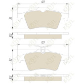 Колодки тормозные дисковые <b>KOTL 1621KT</b>
