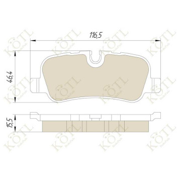 Колодки тормозные DISCOVERY 2.7TD/4.4 04>/RANGE ROVER 05>задние <b>KOTL 1632KT</b>