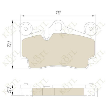 Колодки тормозные VOLKSWAGEN TOUAREG 03>/PORSCHE CAYENNE 03> задние <b>KOTL 1653KT</b>-1