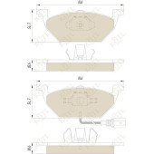 Колодки тормозные AUDI A3 >03/VW G4/G5/SKODA OCTAVIA 1.4/1.6/1.9D передние <b>KOTL 1658KT</b>