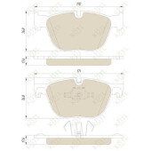Колодки тормозные BMW X5 E70 07-/X6 E71 08- передние <b>KOTL 1726KT</b>
