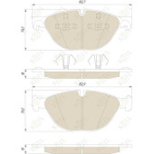Колодки тормозные BMW X5 E70 07-/X6 E71 -08.08 передние <b>KOTL 1728KT</b>