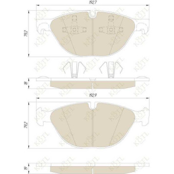 Колодки тормозные BMW X5 E70 07-/X6 E71 -08.08 передние <b>KOTL 1728KT</b>