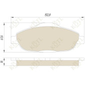 Колодки тормозные дисковые <b>KOTL 1761KT</b>