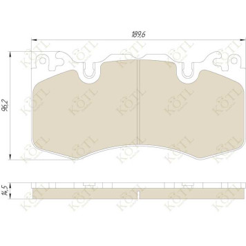 Колодки тормозные DISCOVERY/RANGE ROVER/SPORT 3.0/5.0 09- передние <b>KOTL 1834KT</b>-2