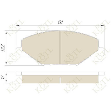 Колодки передние VW POLO 2010- (RUS), SKODA FABIA II GDB2027 <b>KOTL 2027KT</b>-2