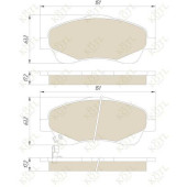 Колодки тормозные TOYOTA AVENSIS 03>/COROLLA VERSO 1.8/2.0D/2.2D пер. <b>KOTL 3336KT</b>