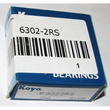 Подшипник 15 / 42 / 13, шариковый <b>KOYO 6302-2RS</b>-1