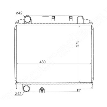 Радиатор TOYOTA DYNA / TOYOACE S05D / S05C XZU362 / 362A / 362D / 371 / 372 / 382 99- <b>KOYO KY-TY0065</b>