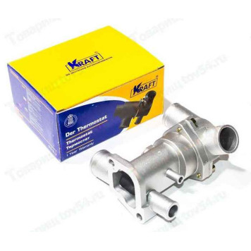 Термостат ВАЗ 2110-2115 (2003г), 2170 Приора в сборе с корпусом на 6 патрубков <b>KRAFT KT 019510</b>