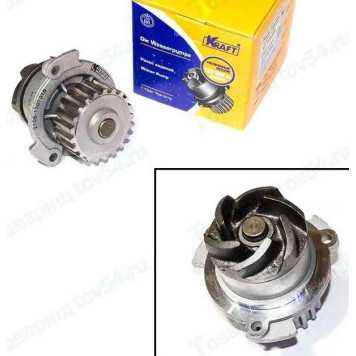 Помпа ВАЗ 2108 чугунная крыльчатка <b>KRAFT KT 059349</b>