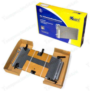 Радиатор кондиционера ВАЗ 1118 Калина (Panasonic) с ресивиром <b>KRAFT KT 104041</b>