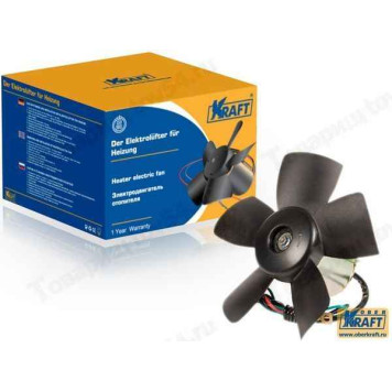 Мотор отопителя ВАЗ 2101 на подшипниках с крыльчаткой <b>KRAFT KT 104501</b>