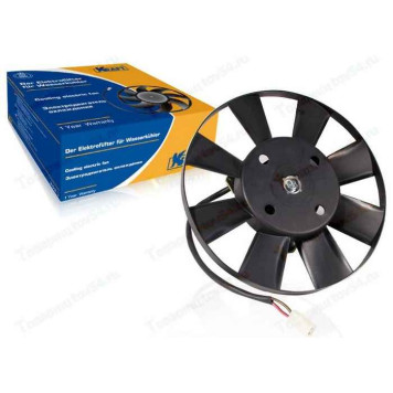 Вентилятор охлаждения ВАЗ 1117-1119, 2123 Нива Шевроле 8 лопастей <b>KRAFT KT 104506</b>