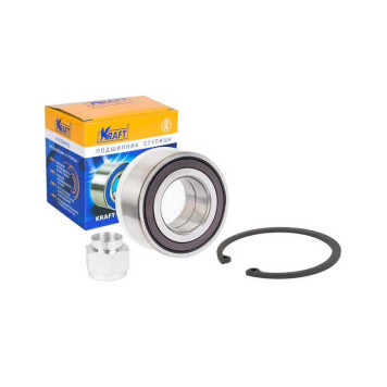 Подшипник ступицы переднего колеса, комплект Citroen C2 (03-) 1.1-1.6 HDi/ Peugeot 1007 (05-) 1.4-1.6 HDi, 207 (07-) 1.6 16V, 208 (12-) OBER <b>KRAFT KT204582</b>