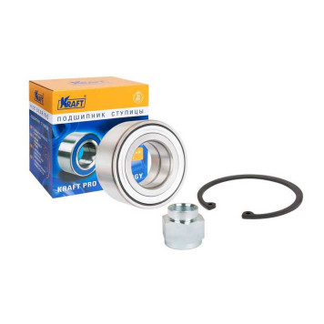 Подшипник ступицы переднего колеса, комплект Peugeot 206 (98-) 1.1-1.9, 306 (93-02) 1.6-2.0/Citroen C2 (03-) 1.1-1.6, C3 (02-) 1.1i-1.6 16V OBER <b>KRAFT KT204600</b>