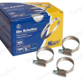 Хомут 12-22мм (бензошланг) нержав. <b>KRAFT KT 880402</b>