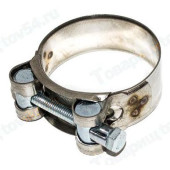 Хомут 48-51мм силовой шарнирный нержав. <b>KRAFT KT 880522</b>