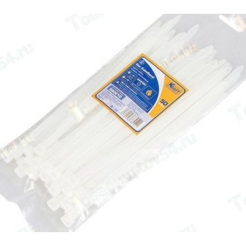 Хомут пластиковый/стяжка кабельная 7, 6*200мм белый (50шт) <b>KRAFT KT 880610</b>
