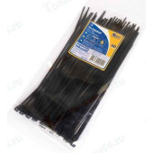 Хомут пластиковый/стяжка кабельная 3, 6*200мм черный (50шт) <b>KRAFT KT 880617</b>