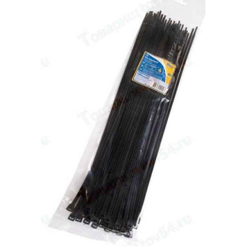 Хомут пластиковый/стяжка кабельная 4, 8*400мм черный (50шт) <b>KRAFT KT 880622</b>