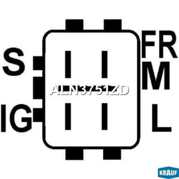 Генератор cо шкивом 6 ручьев <b>KRAUF ALN3751ZD</b>-2