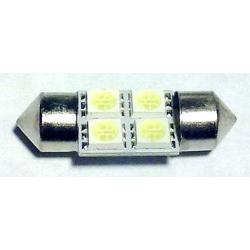 Лампа (LS65) светодиодная 1131-SMD4 T11x31 (SV8,5-8) 4 SMD 5050, белая 12V