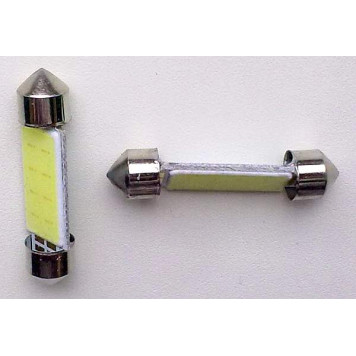 Лампа (LS55) светодиодная 1139-COB T11x39 (SV8,5-8) СОВ-диод (сплошной), белая 12V-1