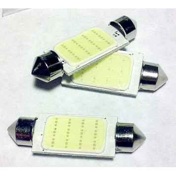 Лампа (LS56) светодиодная 1141-COB T11x41 (SV8,5-8) COB-диод (сплошной), белая 12V-1