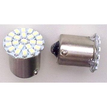 Лампа (LS73) светодиодная 1156-SMD22 (BA15s), 1 конт., 21W, 22 диода, белая 12V-1